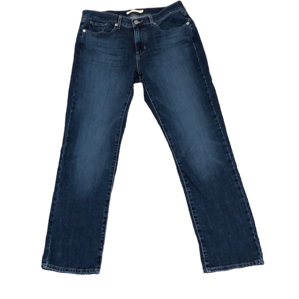 Levi’s Classic Straight Leg Jeans Size 6 Dark Blue High Waist